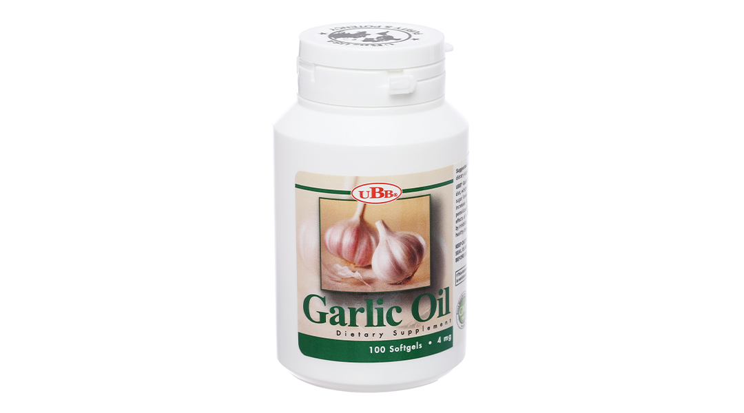 UBB Garlic Oil hỗ trợ tiêu hóa, giảm mỡ máu lọ 100 viên