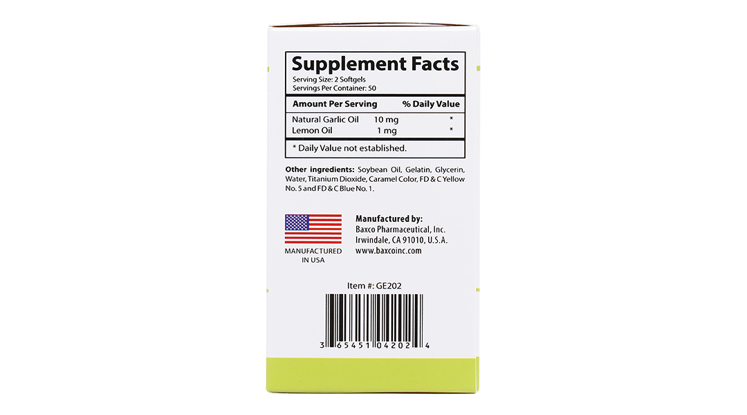 UBB Garlic Essential Oil hỗ trợ tiêu hóa, giảm mỡ máu lọ 100 viên